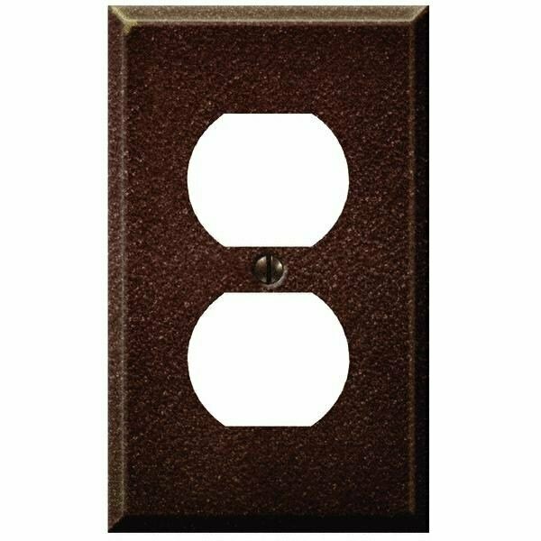 Jackson Textured Antique Copper Steel Outlet Wall Plate 9TAC108